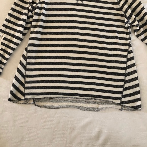 French Laundry striped shirt with accent sleeves - Picture 4 of 8